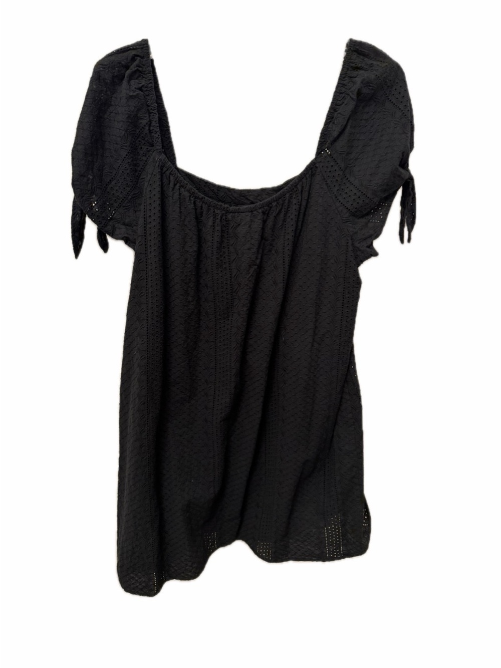 Women’s Universal Thread Black Eyelet Lined Dress Size XXL Cotton